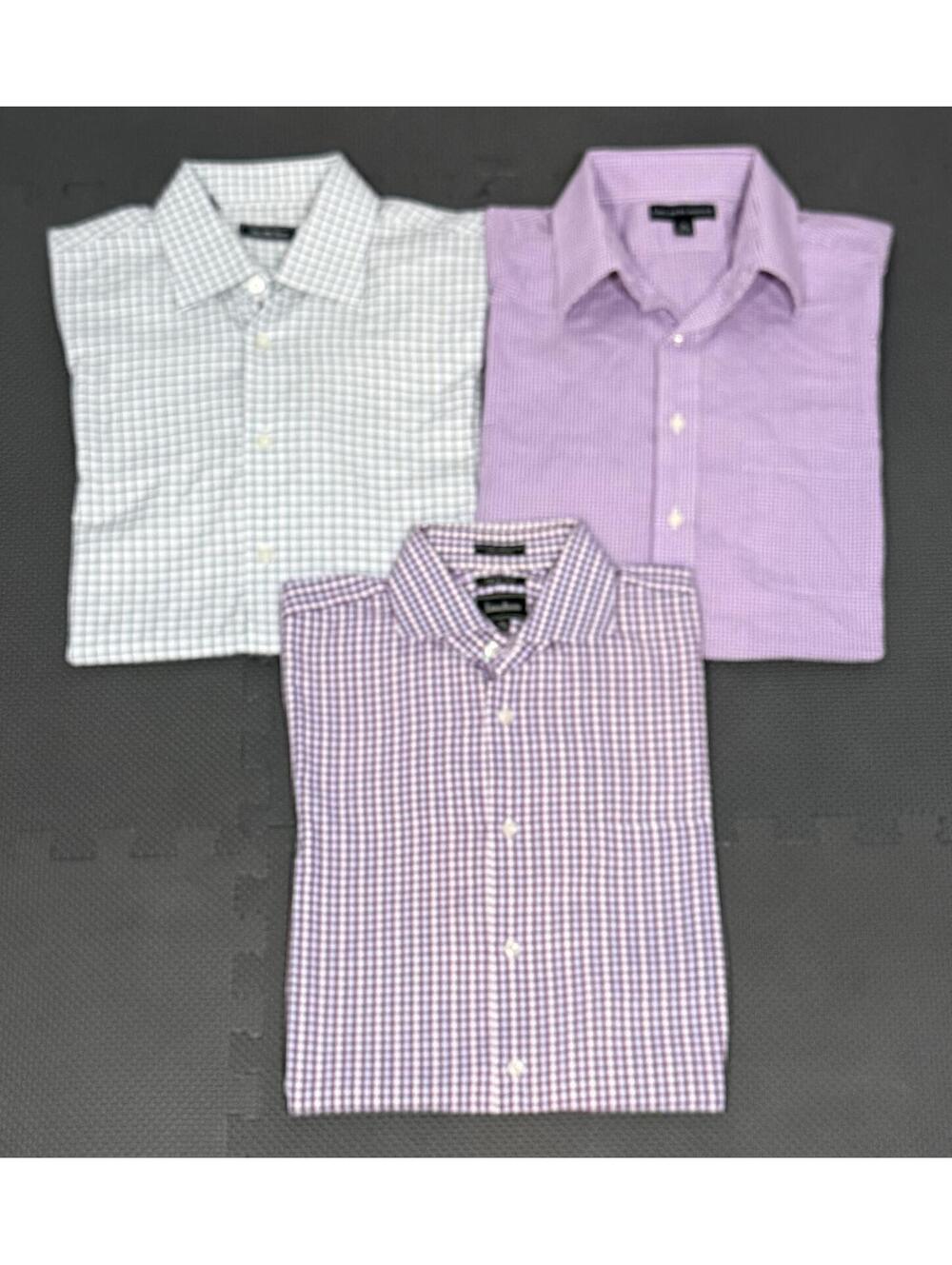 Bundle of 3 Men’s Large Long Sleeve Button Down Dress Shirts Saks Fifth & Neiman